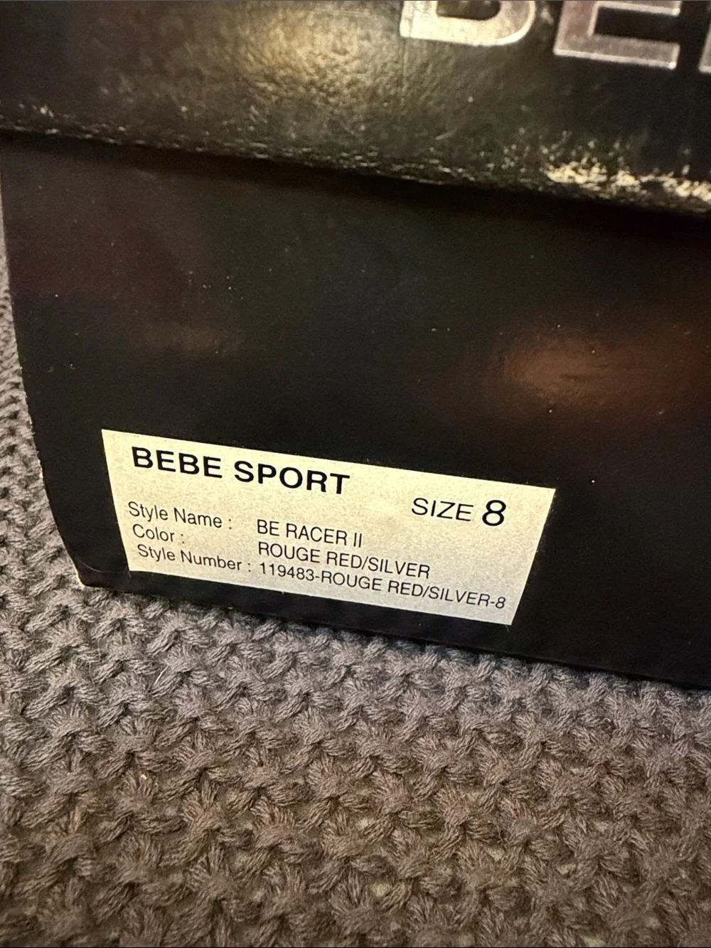 bebe Pink and Silver Mesh Lace-Up Sneakers